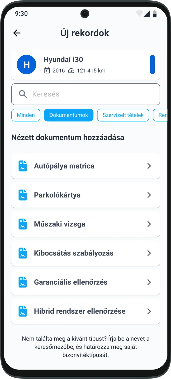 A járműkarbantartás, a szervizfeladatok és a dokumentumok egyértelmű nyilvántartása a HealthCar mobilalkalmazásban