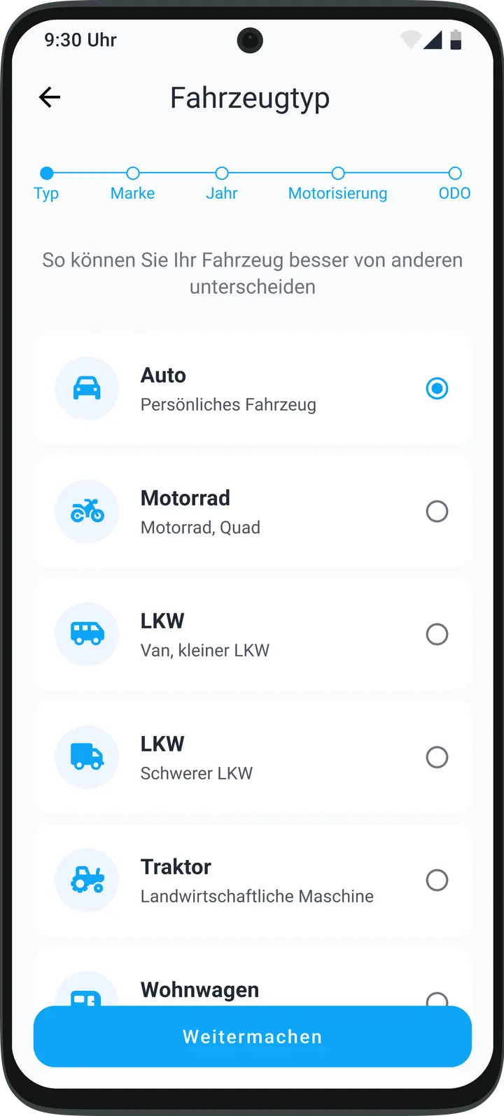 Verwalten Sie mehrere Fahrzeuge in einer App – Autos, Motorräder und andere Fahrzeugtypen in HealthCar