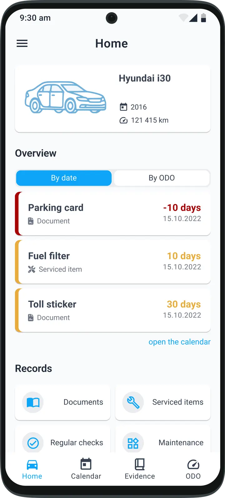 Smart vehicle maintenance reminder